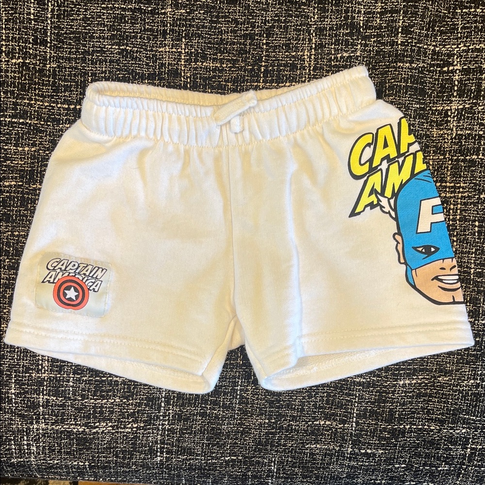 Zara kids Captain America White Shorts